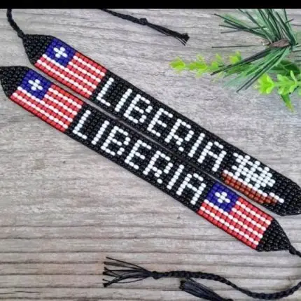 Name (Liberia) beaded wrist chain